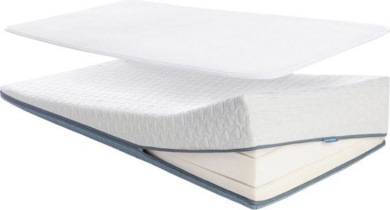 AeroSleep® Premium 2-in-1 matraspakket: Babymatras + 3D matrasbeschermer - 120 x 60 cm