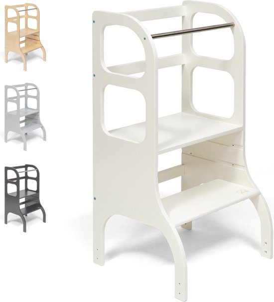 Ette Tete Step Up - Leertoren - In hoogte verstelbaar - Learning Tower - Montessori inspired - Keukentrap - Keukenhulp - Leerstoel - Veilig - Duurzaam