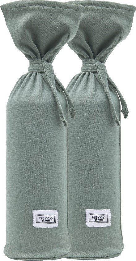 Meyco Baby Uni kruikenzak - 2-pack - forest green
