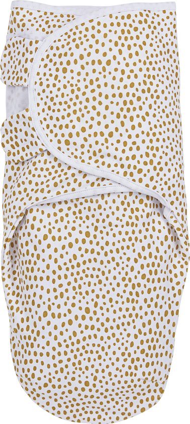 Meyco Baby Cheetah swaddlemeyco inbakerdoek - honey gold - 4-6 maanden