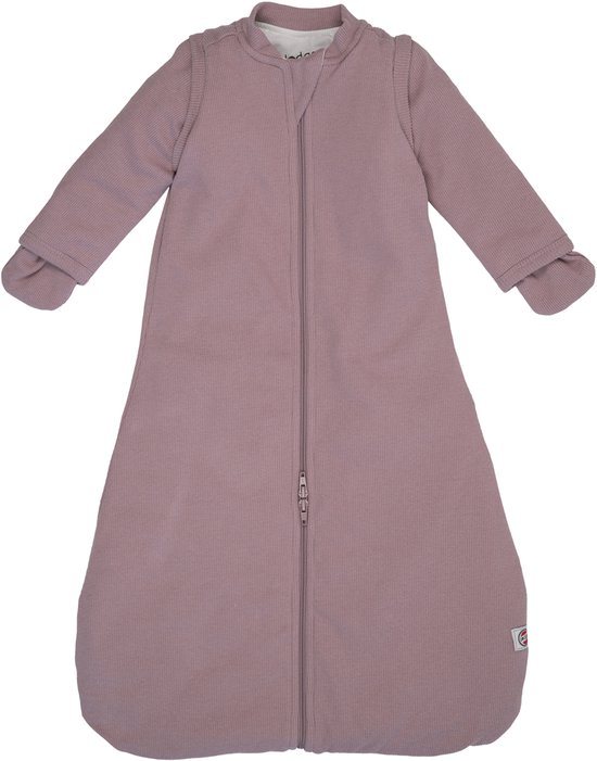 Lodger - Winterslaapzak newborn - rib katoen - 3.3 tog - roze - 50cm - autostoel