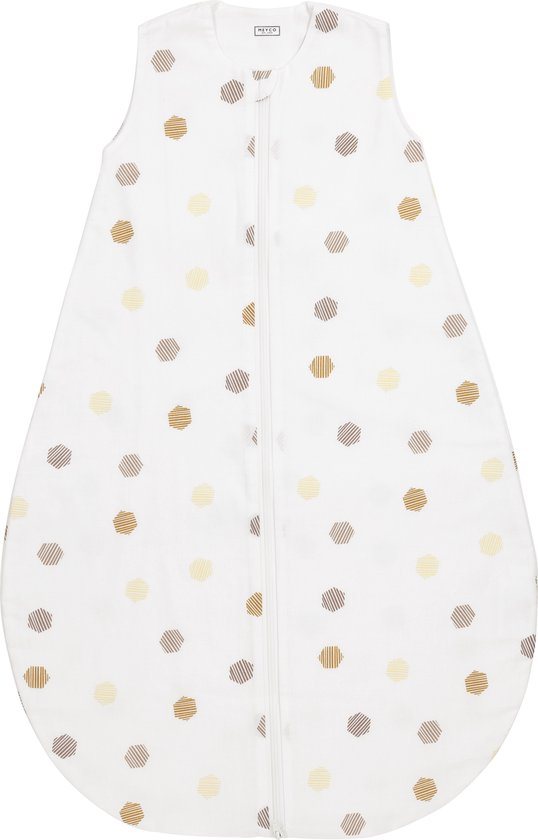 Meyco Baby Honeycomb baby slaapzak rond - honey gold - 70cm