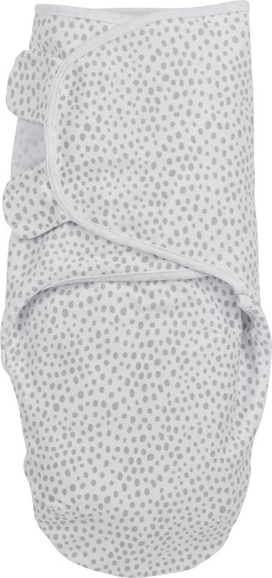 Meyco Baby Cheetah swaddlemeyco inbakerdoek - light grey - 4-6 maanden