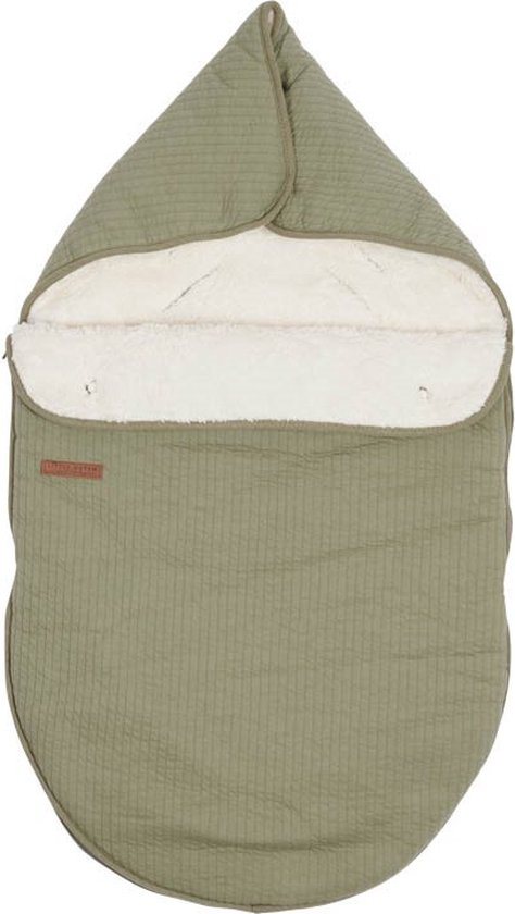 Little Dutch Pure Olive - Baby Jongens & Meisjes - Voetenzak autostoel