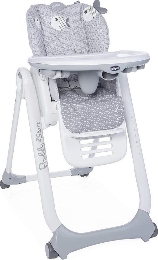 Chicco Polly 2 Start Kinderstoel - Baby eetstoel - Verstelbare rugleuning - Hoogte verstelbaar - Dots
