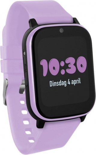 One2track Connect NEXT paars | GPS horloge voor kinderen | Bekijk de locatie van je kind. Stel veilige zones in. En videobellen met de leukste smartwatch voor kinderen