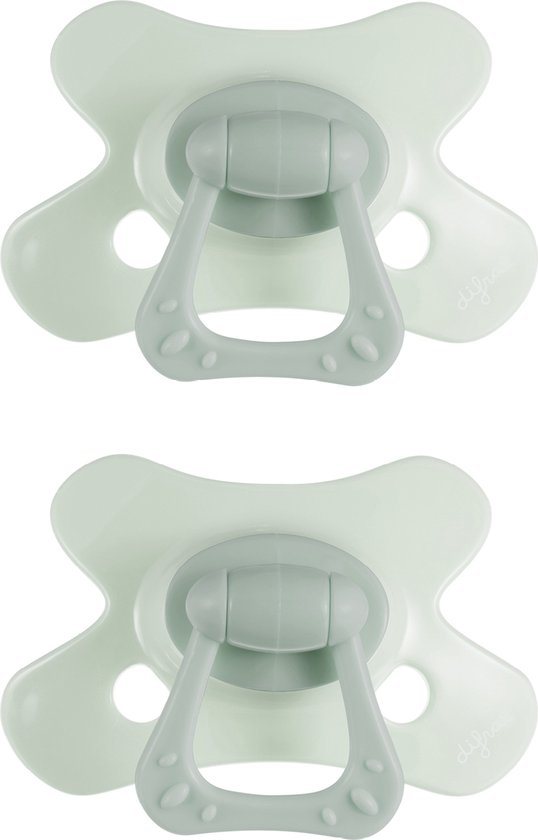 Difrax Natural Fopspeen - 18+ Maanden - Lichtgroen - 2 Stuks