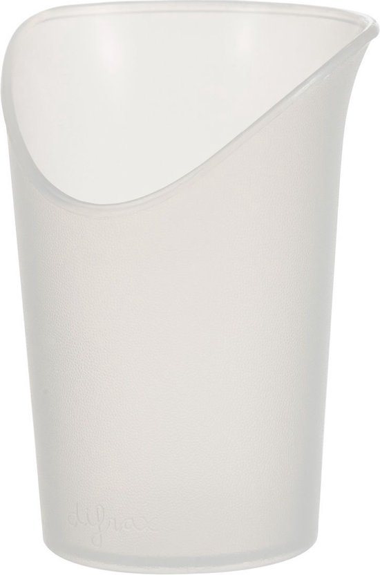 Difrax Oefen Drinkbeker - 6+ Maanden - Wit - 1 Stuk