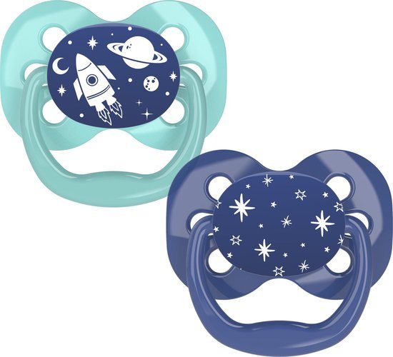 Dr. Brown's Advantage Fopspeen - Fase 1 - Blauw - 2 stuks