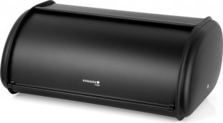 Hanamura Broodtrommel - Brooddoos - Brood bewaardoos - Zwart - Maat L - 15 Liter