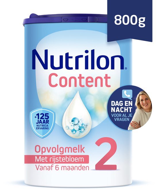 Nutrilon Content 2  - Flesvoeding Vanaf 6+ Maanden - 800g