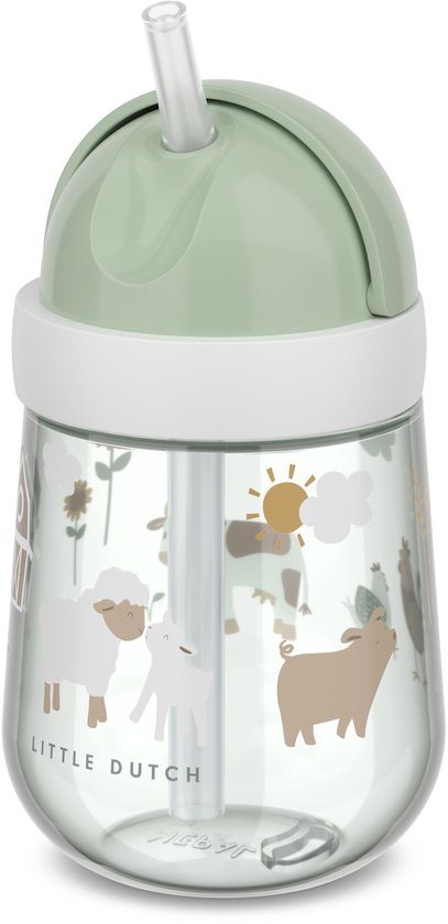 Mepal Mio rietjesbeker Little Dutch - 300 ml - Makkelijk vast te houden - Kinderservies - Little Farm