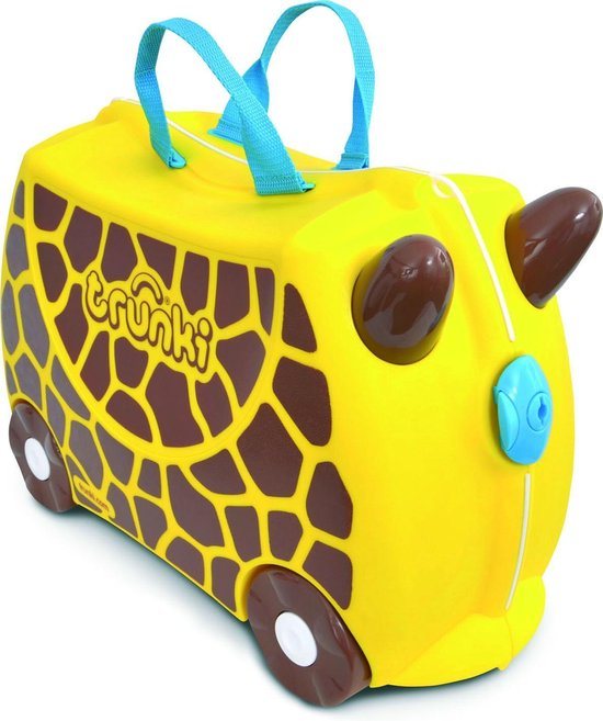 Trunki Ride-On GERRY Giraf- Kinderkoffer - 46 cm - Geel,Bruin