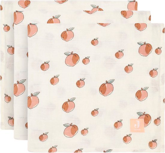 Jollein Hydrofiel Multidoek 70x70cm - Peach - 3 Stuks