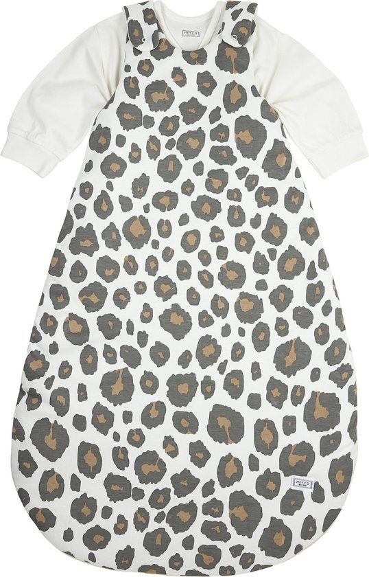 Meyco Baby Panter baby slaapzak rond tweedelig - neutral - 50/56