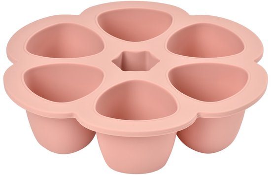 Béaba Siliconen Bewaarschalen - Babyvoeding Bewaren & Invriezen - Hitte- en Koudebestendig Bewaarpotje - Roze - 6 Porties x 150ml