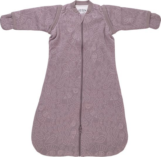 Lodger - Babyslaapzak newborn afritsbare mouwen - past in Maxi Cosi - paars - 62cm