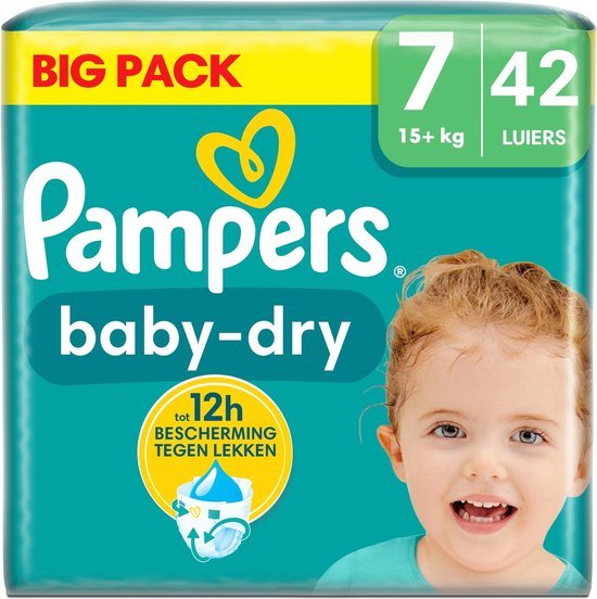 Pampers - Baby Dry - Maat 7 - Big Pack - 42 stuks - 15+ KG
