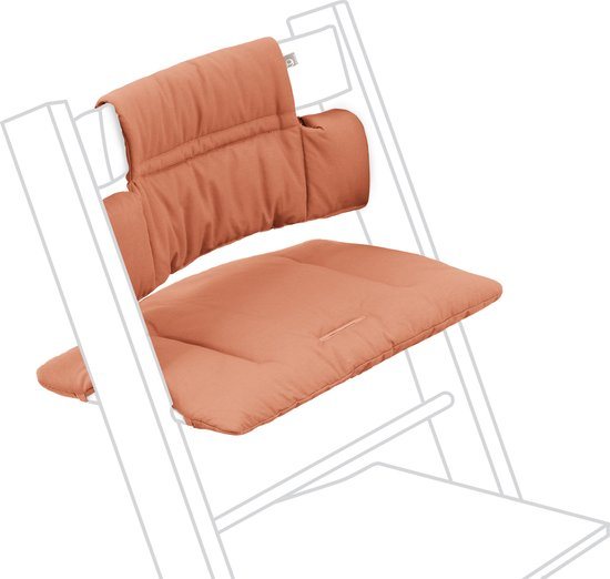 Tripp Trapp Klassiek kussen, Terracotta - Combineer met de Tripp Trapp-stoel voor ondersteuning en comfort - Machinewasbaar - Past op alle Tripp Trapp-stoelen