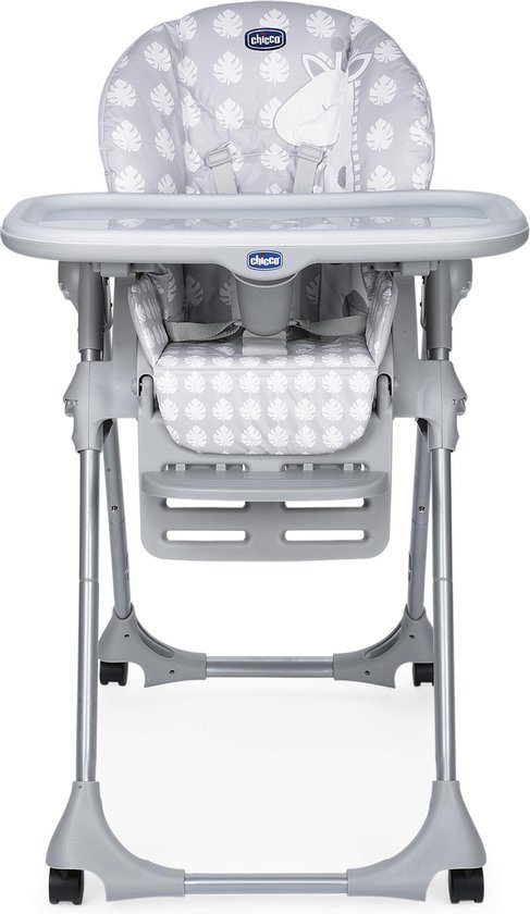 Chicco Polly Easy Kinderstoel - Inklapbare baby eetstoel - Met stoelverkleiner - Hoogte verstelbaar - Giraffe