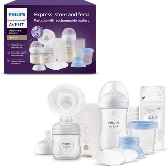 Philips Avent Enkele Oplaadbare Elektrische Borstkolf Set - Cadeauset - Borstkolven - Draagbaar - SCD330/31