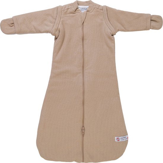 Lodger - Winterslaapzak newborn � afritsbare mouw � beige � 62cm � veilige pasvorm