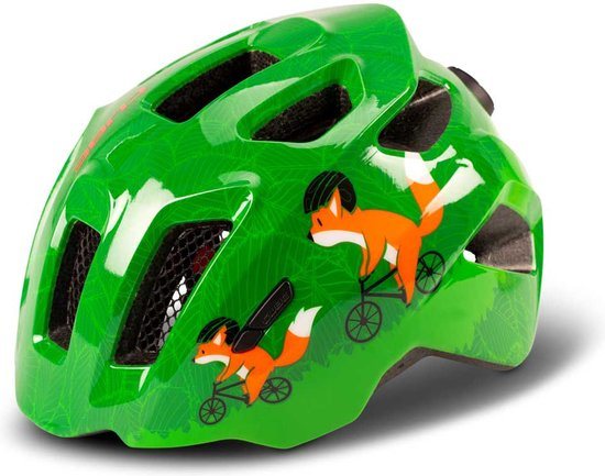 CUBE Fietshelm Fink - Kinderhelm - 11 Ventilatiegaten - SNAP 360 CUBE fit - X-Lock-montagesysteem - EPS In-Mould - 49-55 cm - S - Groen
