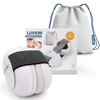 LUVION® Baby Gehoorbeschermer - Premium gehoorbescherming voor je baby - tot 3 jaar - Snow White