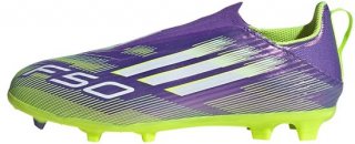 adidas Performance F50 League Laceless Firm/Multi-Ground Voetbalschoenen Kids - Kinderen - Paars