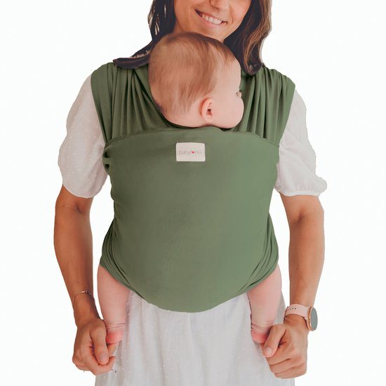 Babylonia draagdoek - Tricot-Slen Organic - Olive Green - Olijf groen