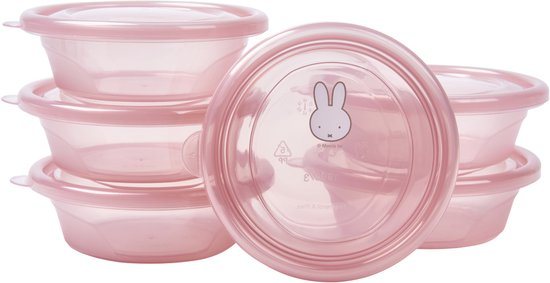 Nijntje Bewaarbakjes Pink 6 Stuks