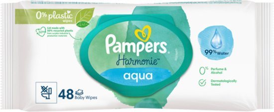 Pampers - Harmonie Aqua - Billendoekjes - 48 doekjes - 1 x 48