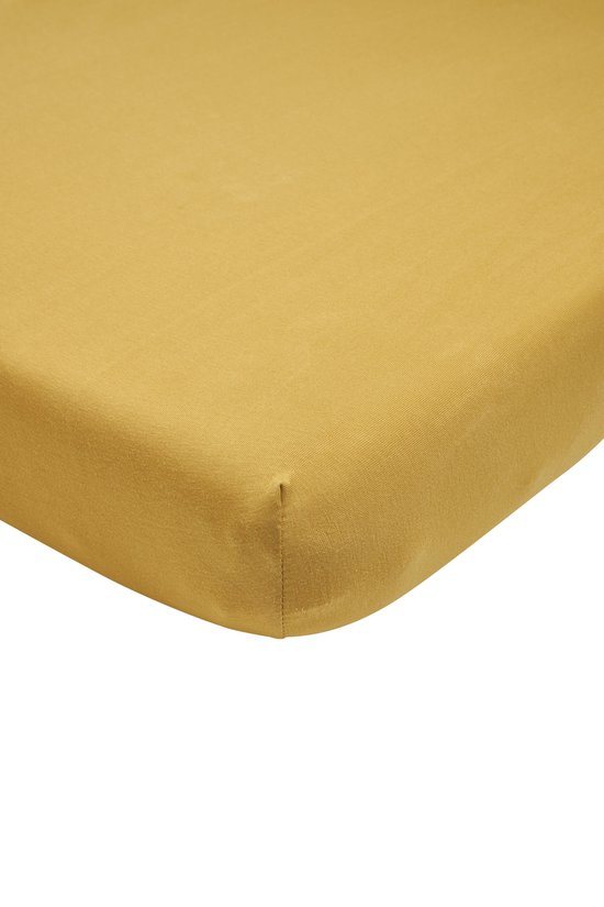Meyco jersey hoeslaken ledikant - 60x120cm - honey gold