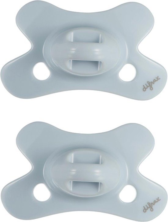 Difrax Natural Fopspeen - Newborn - Lichtblauwe - 2 Stuks