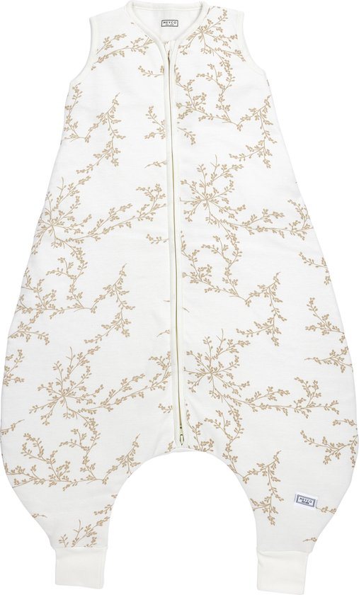 Meyco Baby Branches baby zomer slaapoverall jumper - sand - 80cm - 0.5 TOG