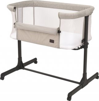Bebies First Co Sleeper Beige - Verstelbaar Frame & Matras - Vanaf 0-6 maanden