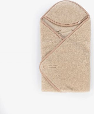 KiCo Label 100% merinowol wikkeldeken - Natur -heerlijk zacht - babydeken- wollen babydeken -maxicosy openingen