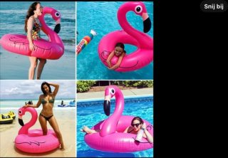 Opblaasfiguur Flamingo Ride-on (120 CM) - Opblaasbaar Waterspeelgoed/Opblaasdier - Sterk & duurzaam PVC - Zomer Strand & Zwembad voor Kinderen & Volwassenen
