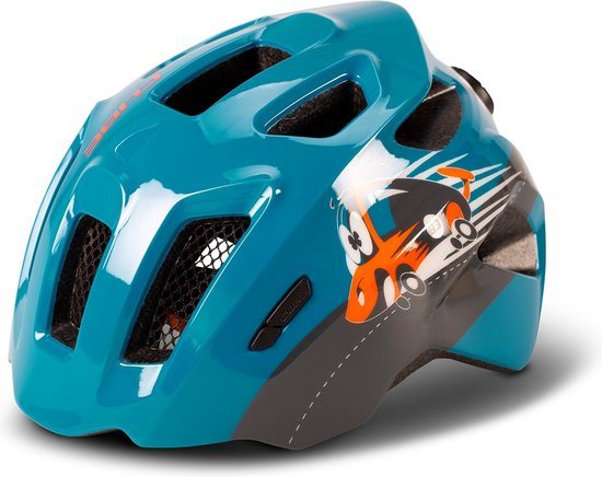 CUBE Fietshelm Fink - Kinderhelm - 11 Ventilatiegaten - SNAP 360 CUBE fit - X-Lock-montagesysteem - EPS In-Mould - 49-55 cm - S - Blauw