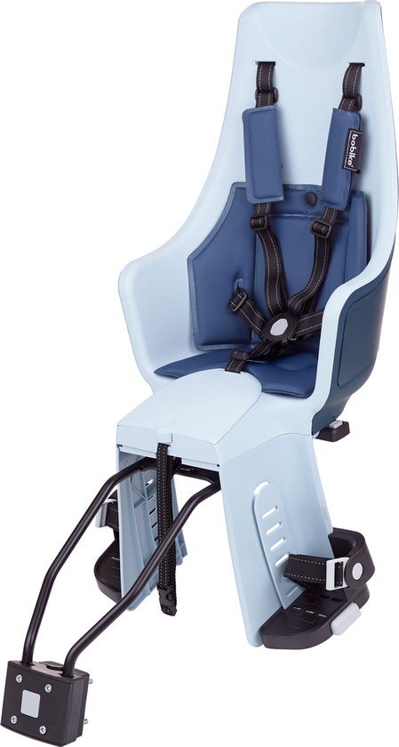 Bobike Exclusive Maxi Plus LED Fietsstoeltje - Framebevestiging - Denim Deluxe