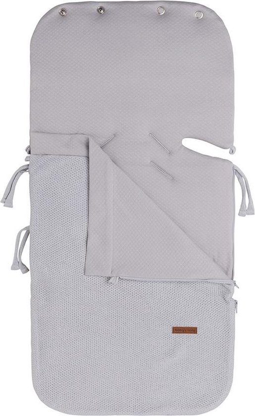 Baby's Only Zomer voetenzak autostoel 0+ Classic - Zilvergrijs - Geschikt voor drie- en vijfpuntsgordel