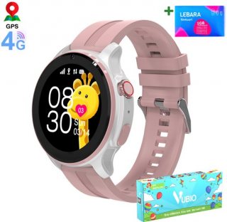 VUBIO 4G Kinder Smartwatch L1 - GPS - Incl. SIM - Videobellen - Roze