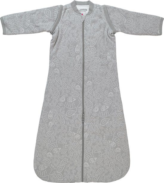 Lodger - Slaapzak lange mouw - afritsbaar - grijs - 98cm - voor in autostoel