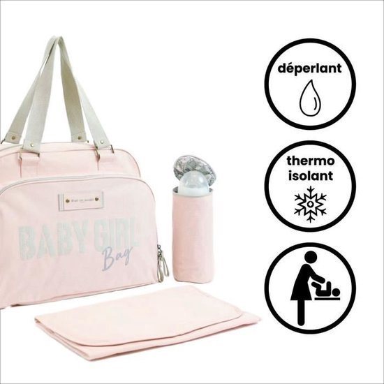 Baby op baby aan boord simpelweg babybag - Rose