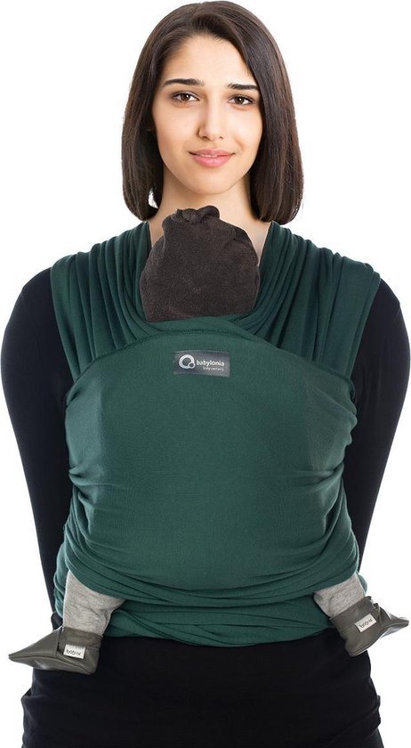 Babylonia Tricot-Slen Organic - Draagdoek - vintage green