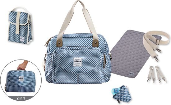 Béaba Verzorgingstas `Geneve` II PLAY PRINT Blue
