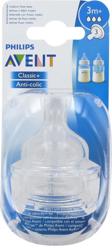 Philips Avent SCF633/27 Flesspenen met 3 gaten - 2 Stuks