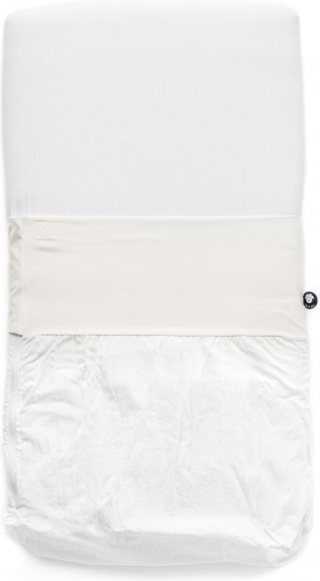 NUNKI Doorgroei lakentje - simpel strak instoppen (ipv inbakeren)- 70x140 Off White