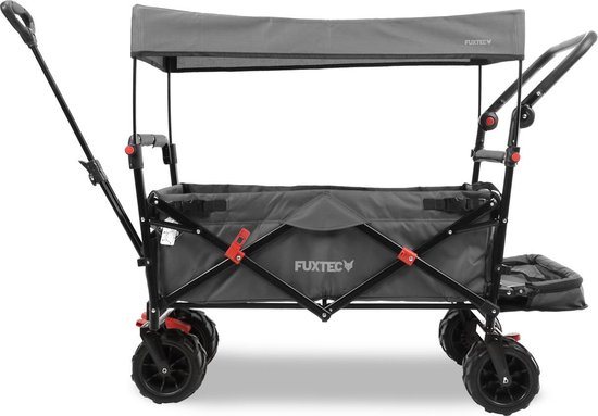 Opvouwbare strandtrolley Grijs - FUXTEC Beach Cruiser - belastbaar tot 75kg