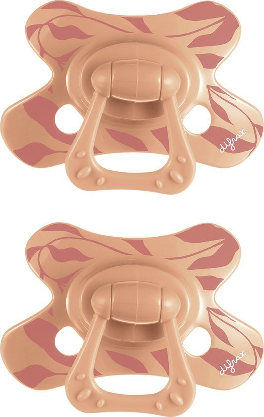 Difrax Natural Fopspeen - 18+ Maanden - Oranje - 2 Stuks